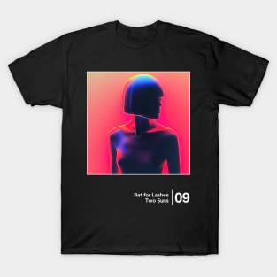 Bat for Lashes - Minimalist Style Graphic Design Artwork T-Shirt